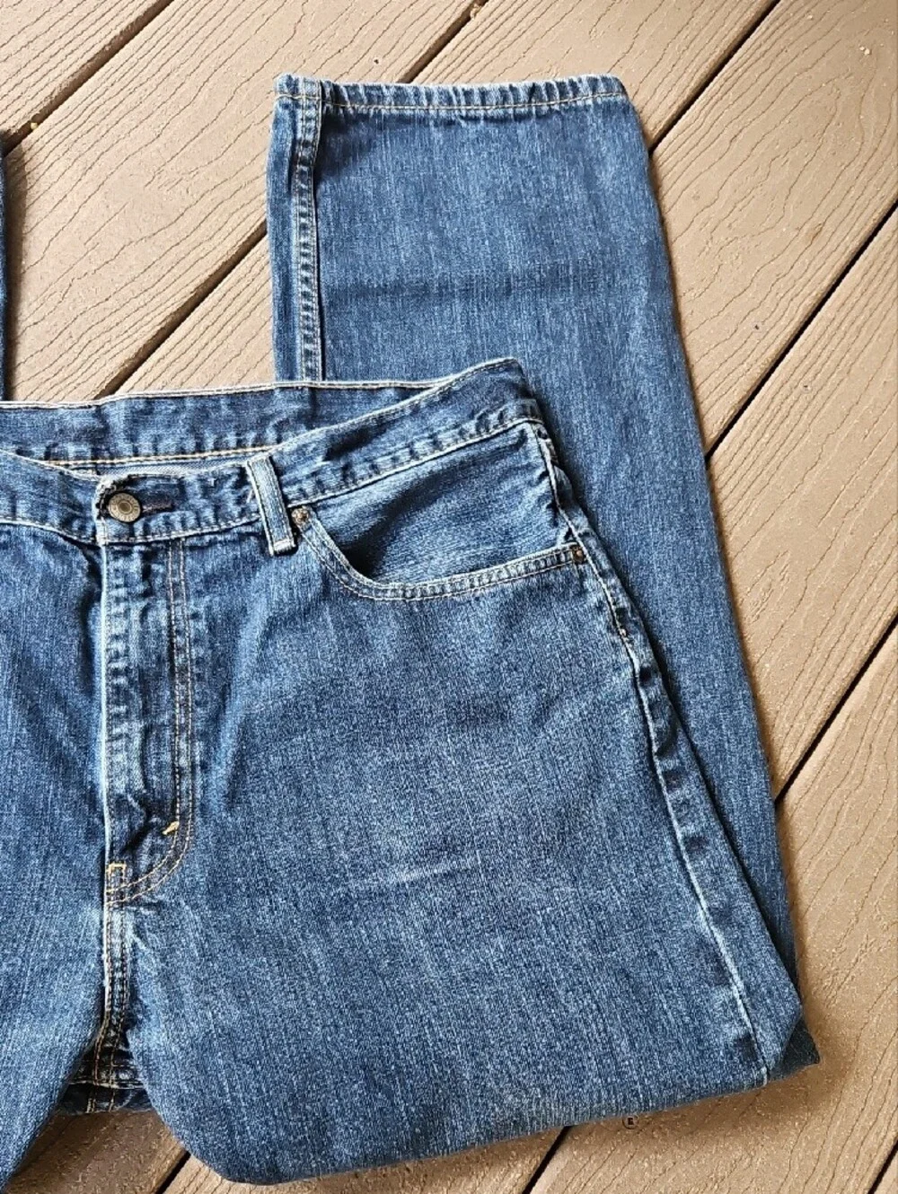Levi's 505 Jeans W40 L30 Classic Blue Men's Denim Jeans